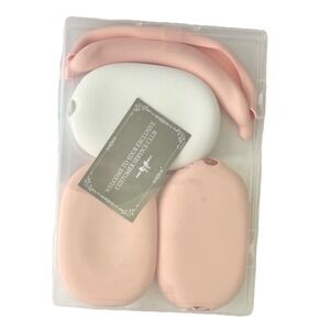 Silicone Case for Airpods Max Headphones Pink White Audio Accessory Electronics